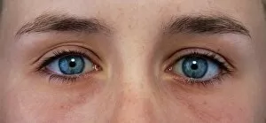 Images Dated 28th August 1996: Close-up of a womans blue eyes