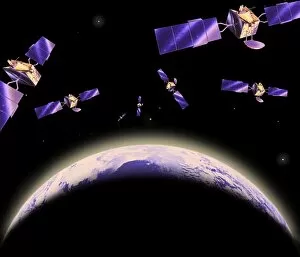 Images Dated 27th February 2003: Communication satellites