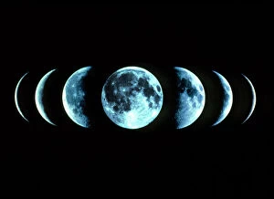Cosmology Gallery: Composite image of the phases of the Moon