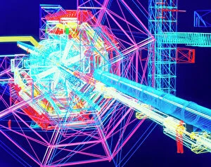 Large Hadron Collider Gallery: Computer artwork of ATLAS detector at CERN