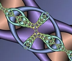 Images Dated 12th February 2004: Computer-generated chaos fractal
