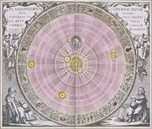 Copernican planisphere, 1708