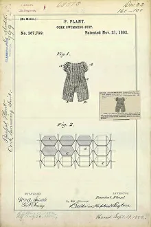 Mechanical Gallery: Cork swimming suit patent, 1882 C024 / 3602