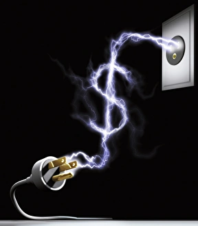 Cost of electricity, conceptual artwork F006/8678 Cost of electricity, conceptual artwork F006/8678
