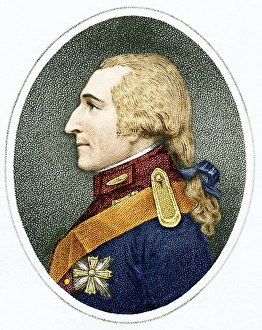 Count Rumford Print: Coloured artwork of US-British physicist