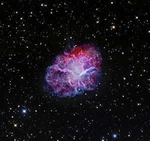 Crab Nebula (IC 1340), optical image C017/3717 Crab Nebula (IC 1340), optical image C017/3717