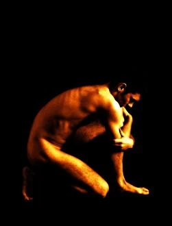 Images Dated 30th January 2001: Crouching man