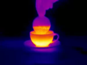 Images Dated 26th March 2004: Cup of tea, thermogram