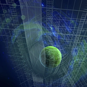 Curvature of space-time, artwork C018/0946 Curvature of space-time, artwork C018/0946