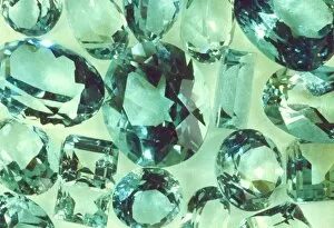 Images Dated 28th June 2002: Cut crystals of aquamarine