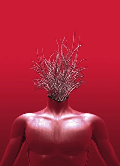 Cybernetic Gallery: Cyborg, conceptual artwork F005 / 0226