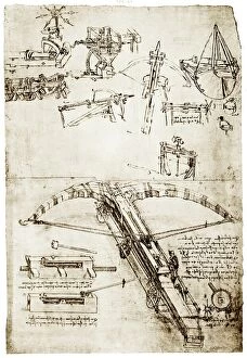 15th Century Collection: Da Vincis crossbow