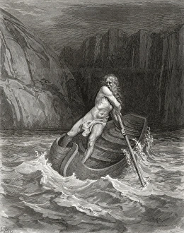 Dantes Inferno, Charon on the Styx Dantes Inferno, Charon on the Styx