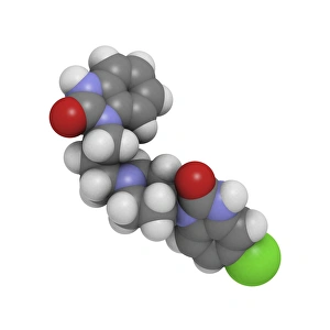 Domperidone anti-sickness drug molecule Domperidone anti-sickness drug molecule