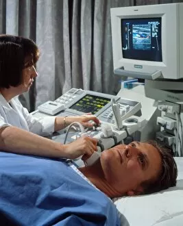 Images Dated 1st November 2002: Doppler ultrasound scanning of carotid artery