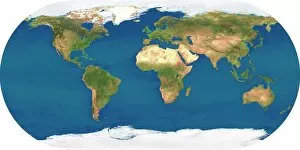 Polar Orbiter Gallery: Whole Earth, satellite image