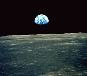 Programme Gallery: Earthrise photographed from Apollo 11 spacecraft