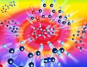 Images Dated 23rd July 2002: Ecstasy drug molecule