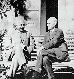 Bench Gallery: Einstein and Eddington, 1930