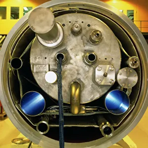 Large Hadron Collider Gallery: End of magnet for Large Hadron Collider
