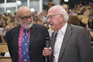 Large Hadron Collider Gallery: Englert and Higgs at CERN C013 / 6880