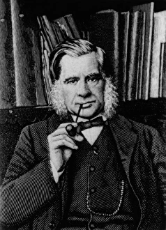 Engraving of biologist Thomas Huxley, in 1881 Engraving of biologist Thomas Huxley, in 1881