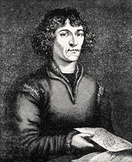 Engraving of Nicolas Copernicus, Polish astronomer Engraving of Nicolas Copernicus, Polish astronomer