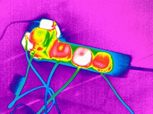 Extension lead, thermogram Extension lead, thermogram