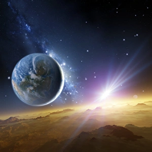 Extrasolar gas giant planet, artwork