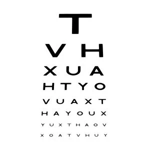 Images Dated 12th February 2010: Eyesight test chart