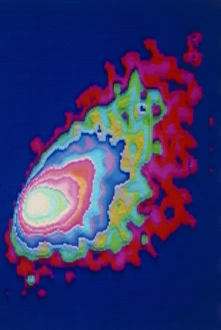 False-colour Giotto image of Halleys Comet False-colour Giotto image of Halleys Comet