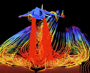 Transportation Gallery: Flight simulation of a harrier jump-jet