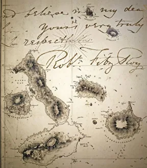 Galapagos Admiralty map by Fitzroy Beagle Galapagos Admiralty map by Fitzroy Beagle
