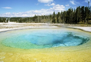 Geothermal pool in Yellowstone National Park, USA Geothermal pool in Yellowstone National Park, USA