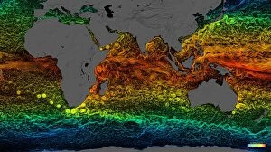 Mapped Gallery: Global surface currents 2005-2007 C016 / 8116