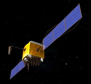 GPS satellite, artwork GPS satellite, artwork