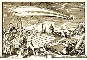 Great comet of 1577, historical artwork C013 / 8955
