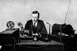 Researching Collection: Guglielmo Marconi, radio inventor