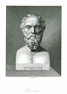 Images Dated 17th October 2007: Herodotus, Greek historian, artwork