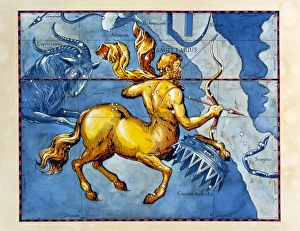 Historical art of the constellation of Sagittarius Historical art of the constellation of Sagittarius