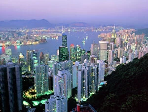 Urbanization Gallery: Hong Kong at dawn