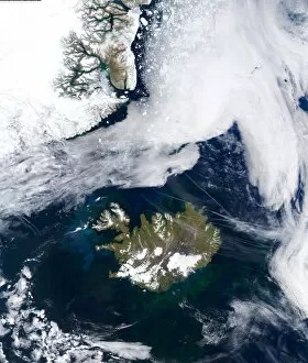 Iceland, satellite image