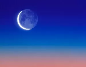 Illustration of Earthshine on Moons surface
