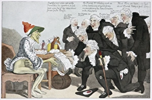 Influenza epidemic, satirical artwork Influenza epidemic, satirical artwork