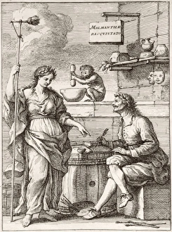 Italian poetry frontispiece, 18th century Italian poetry frontispiece, 18th century