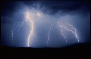 July lightning storm, Tucson, Arizona USA