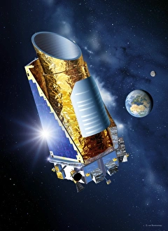 Kepler Mission space telescope, artwork Kepler Mission space telescope, artwork