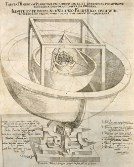 Keplers cosmological model, artwork Keplers cosmological model, artwork