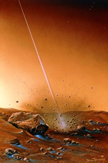 Landing of Martian subsurface probe Landing of Martian subsurface probe