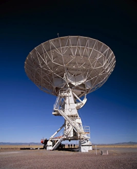 Very Large Array (VLA) radio antenna being moved Very Large Array (VLA) radio antenna being moved